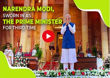 Narendra Modi, sworn in as the Prime Minister for third time