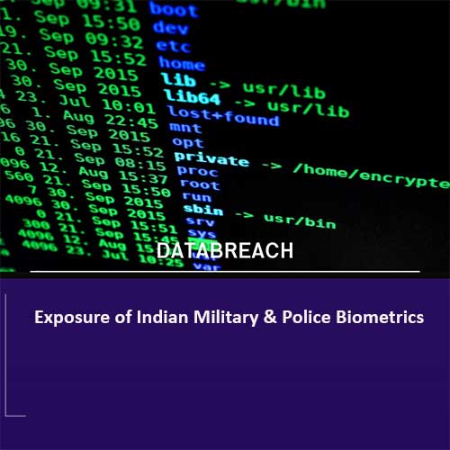 Exposure of Indian Military & Police Biometrics