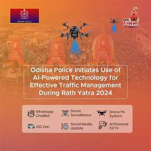 Odisha Police for the first time uses AI-powered technology during Rath Yatra