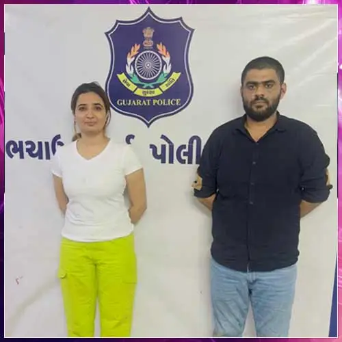 Gujarat Crime Branch Constable Neeta Chaudhary and bootlegger arrested for liquor trafficking