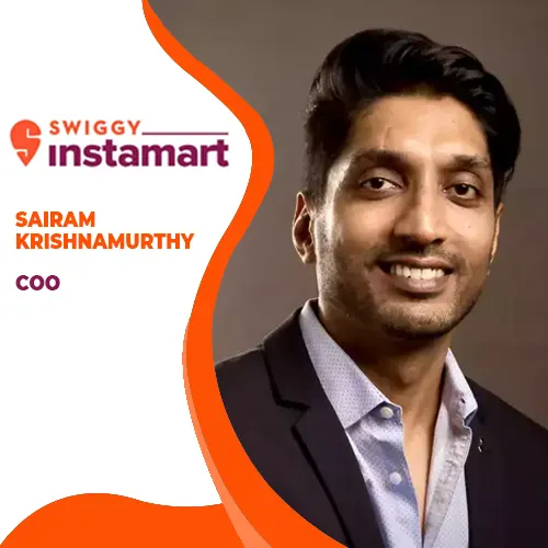 Sairam Krishnamurthy is named the new COO of Swiggy Instamart