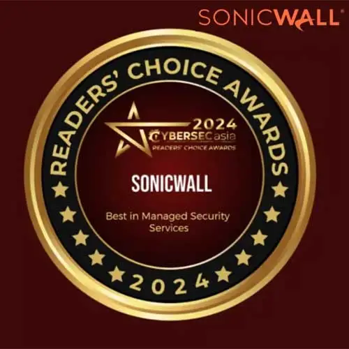 SonicWall Honored with Top Awards at CybersecAsia Readers' Choice Awards