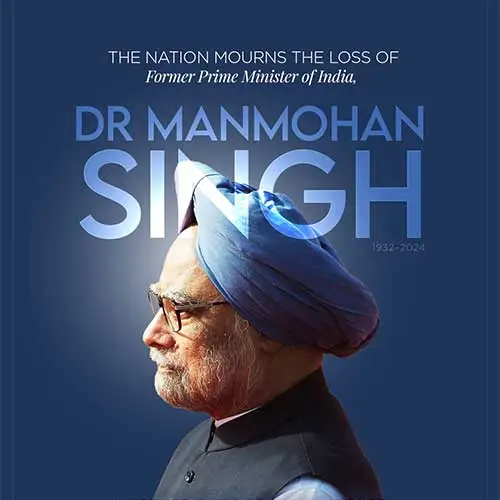 Nation mourns at the passing of former PM and great economist, Manmohan Singh