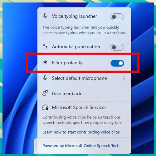 Microsoft Tests Windows 11 Voice Typing Update That Allows Swear Words Without Censorship
