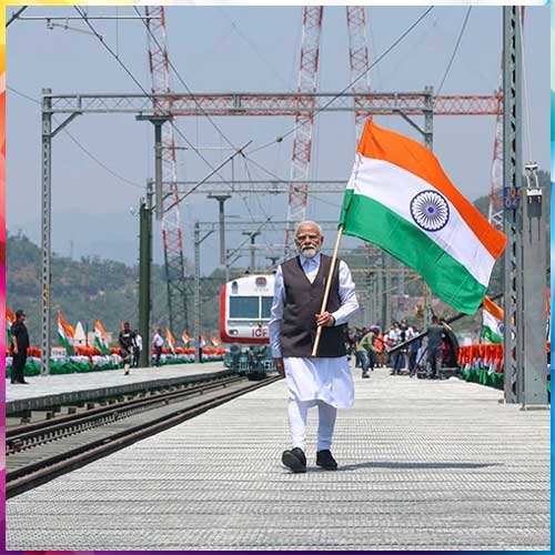 PM Modi inaugurates world’s highest railway bridge in J&K PM Modi inaugurates world’s highest railway bridge in J&K