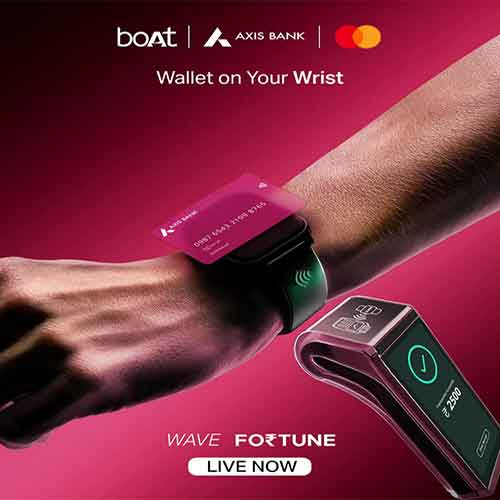 boAt launches Wave Fortune smartwatch with NFC tap & pay, fitness rewards, and Axis Bank partnership boAt launches Wave Fortune smartwatch with NFC tap & pay, fitness rewards, and Axis Bank partnership