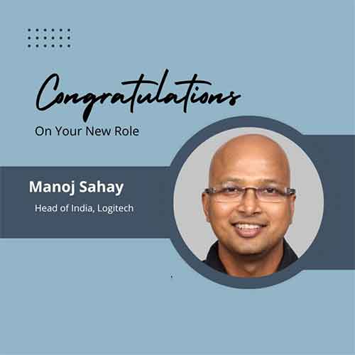 Logitech names Manoj Sahay as the Country Head for India