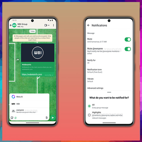 WhatsApp Testing ‘Mute Everyone Mentions’ Feature on Android