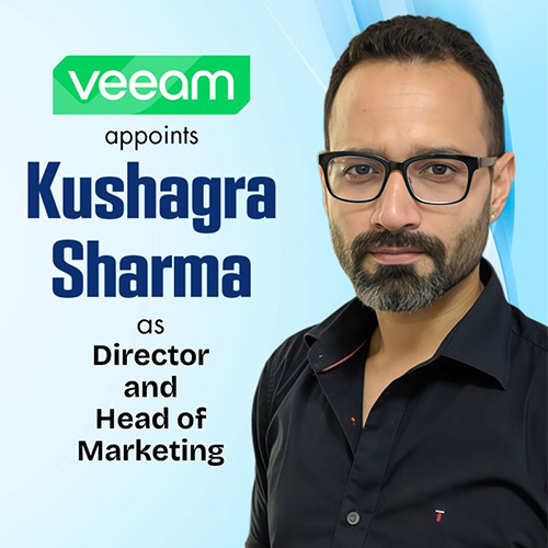 Kushagra Sharma Promoted to Veeam Head of Marketing, India & SAARC
