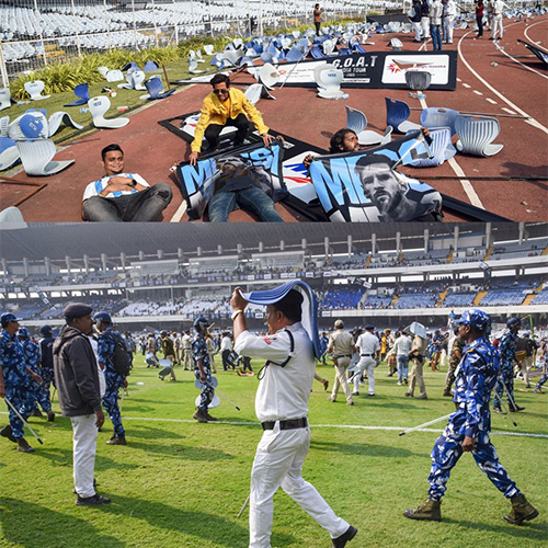 Messi Visit Disrupted by Kolkata Stadium Chaos