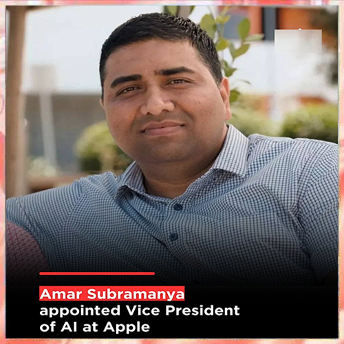 Apple Names Amar Subramanya New VP of AI