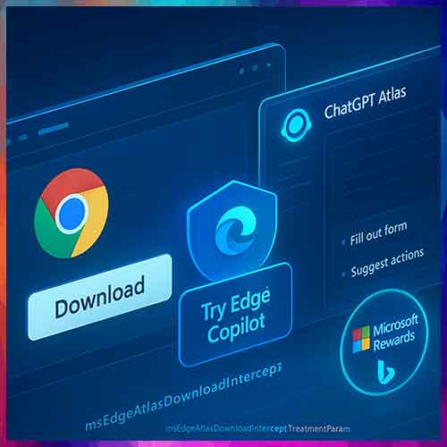 Microsoft moves to block ChatGPT Atlas browser downloads on Edge
