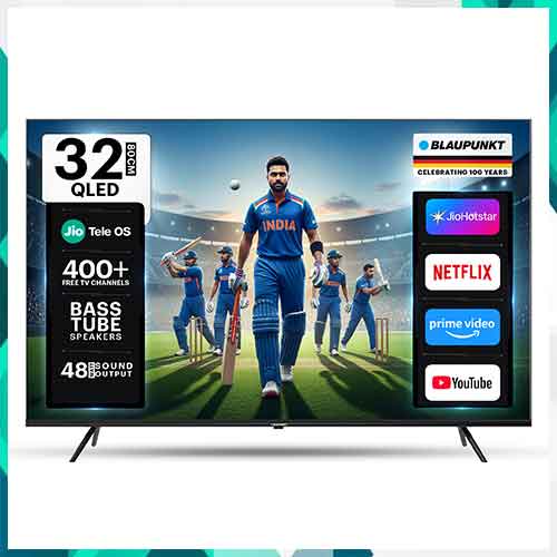 Blaupunkt launches 32-inch QLED smart TV powered by JioTele OS