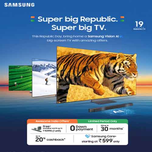 Samsung launches Plus campaign for vision AI TVs, offering bigger screens and enhanced entertainment