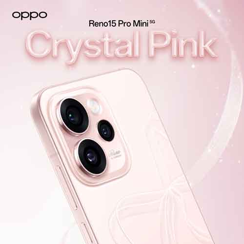 OPPO unveils Reno15 Pro Mini in new Crystal Pink colour for Indian market
