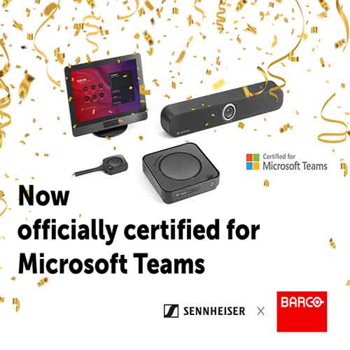 Barco launches Microsoft Teams-certified ClickShare Hub bundles with Sennheiser