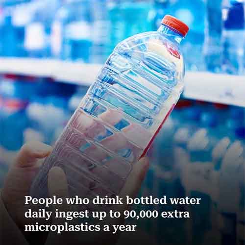 Bottled Water Linked to Higher Microplastic Intake