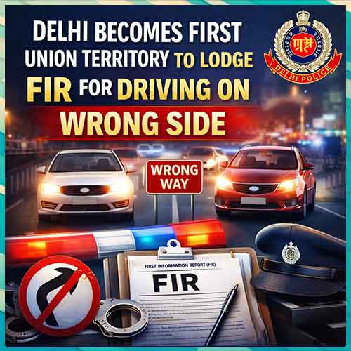 Delhi becomes first Union Territory to lodge FIR for driving on wrong side