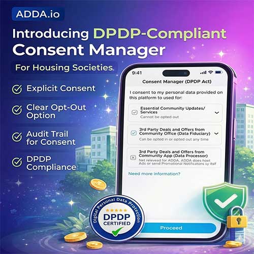 ADDA.io introduces industry-first DPDP Act compliant consent manager for housing societies