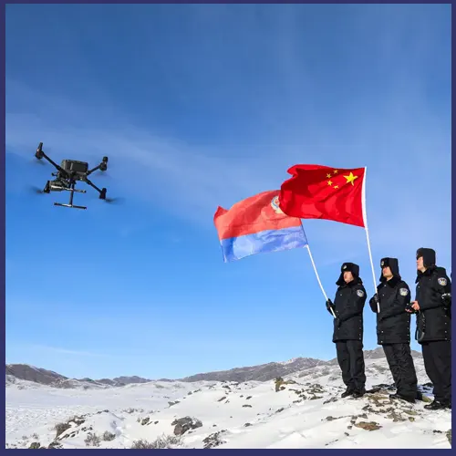 Chinese researchers display land-based system to charge drones mid-flight