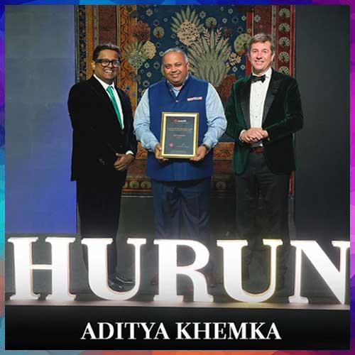 Aditya Khemka Conferred with Hurun Industry Achievement Award 2025–26