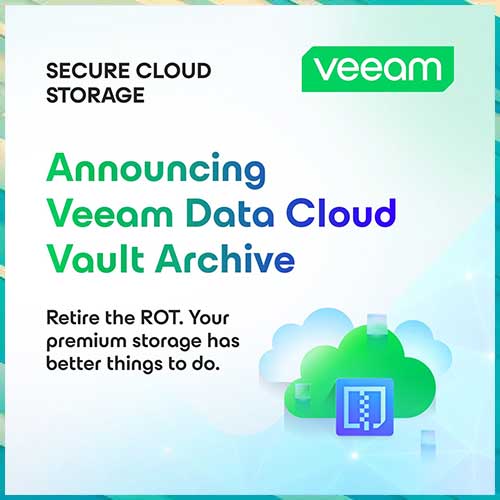 Veeam announces Data Cloud Vault Archive