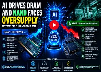 AI Drives DRAM and NAND Faces Oversupply