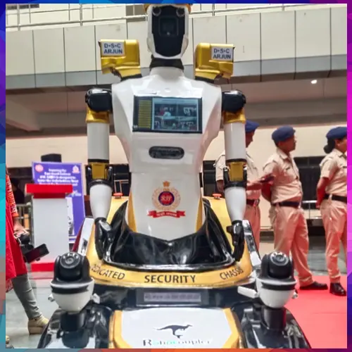 AI robot ‘DSC Arjun’ deployed at Bhubaneswar Railway Station for security