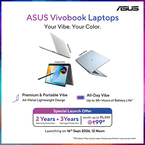 ASUS all set to unveil the fresh Vivobook Lineup Inspired by Personal Style and Colour