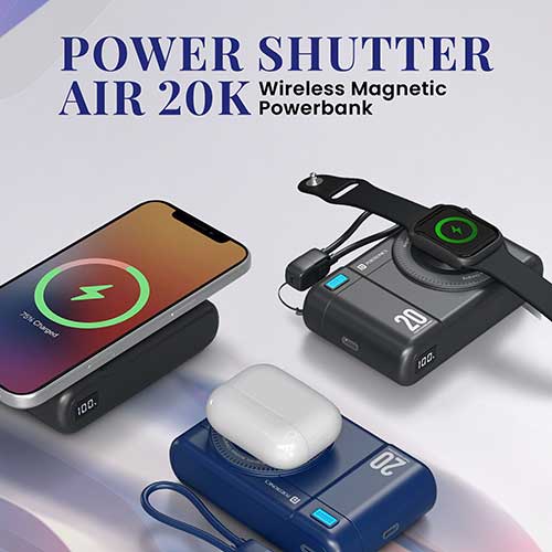 Portronics launches Power Shutter Air 20K with 20,000mAh battery, Qi2 wireless charging & 22.5W fast output