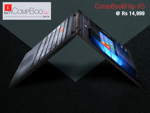 iBall launches touch screen laptop CompBookFlip-X5 at Rs 14,999
