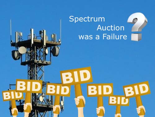 Why spectrum auction was a failure?