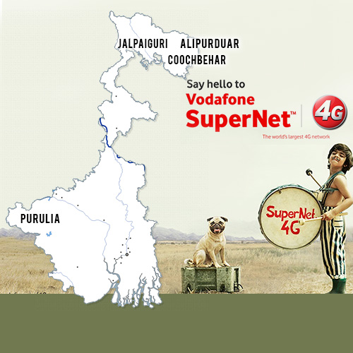 Vodafone Launches SuperNet 4G services in Alipurduar, Purulia, Jalpaiguri and Coochbehar