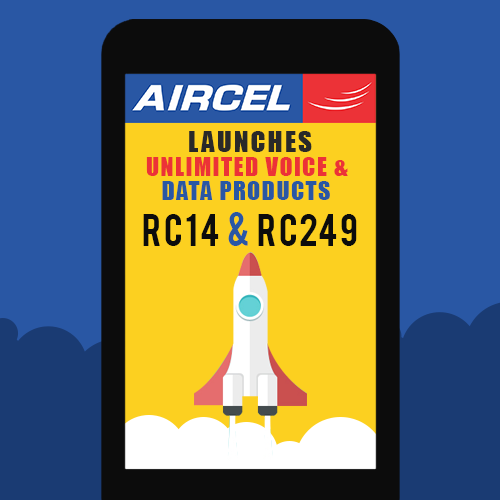 Aircel launches unlimited voice and data products RC14 and RC249