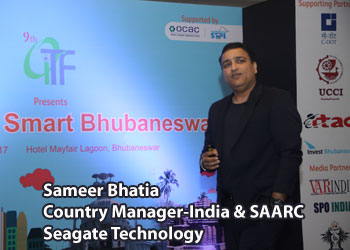 Sameer Bhatia, Country Manager-India & SAARC- Seagate Technology at 9th OITF 2017