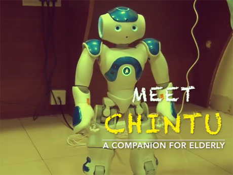 IBM Watson powered Robot 'Chintu' at MIT Tech Fest in Pune