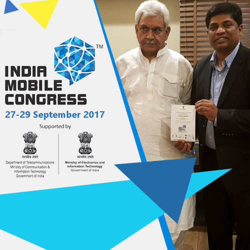 Communications Minister Manoj Sinha unveils India Mobile Congress 2017