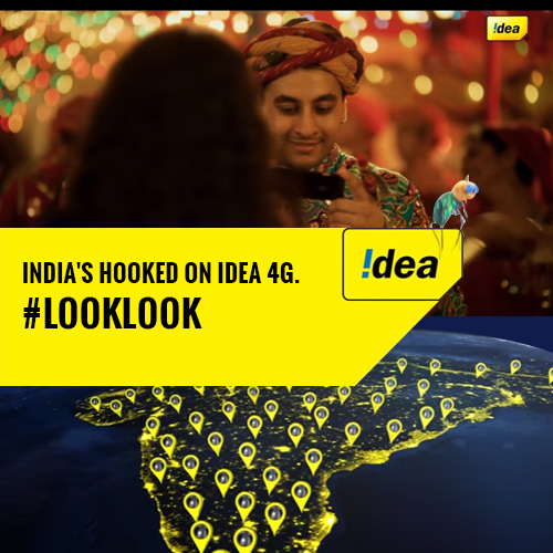 Idea Cellular launches new advertisement #LookLook on 4G