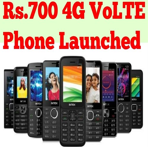 Intex launches 4G VoLTE feature phone