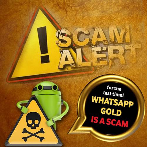 Beware of #WhatsAppGold-Scam ...the Fake WhatsApp surfacing online with Golden Logo ...!!!