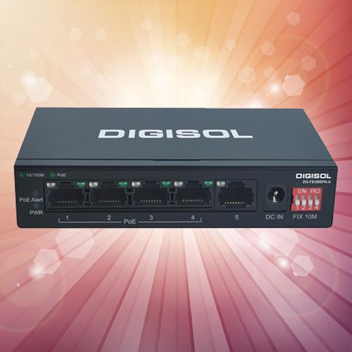 DIGISOL introduces DG-FS1005PH-A – A fast Ethernet PoE unmanaged switch