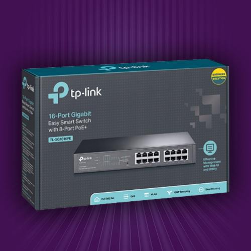 TP-Link announces TL-SG1016PE, 16-Port Gigabit PoE Switch with 8-Port PoE+
