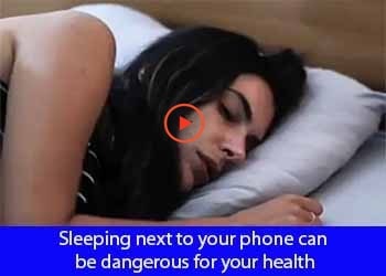 Sleeping next to your phone can be dangerous for your health