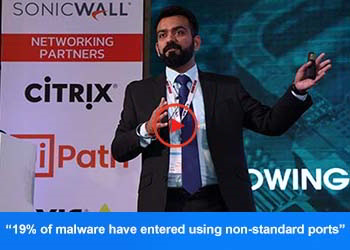 Rahul Arora, Regional Business Manager, India(North&East) & SAARC - Sonicwall Technologies India at 3rd Cyber Security Conclave 2019