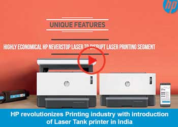 HP revolutionizes Printing industry with introduction of Laser Tank printer in India
