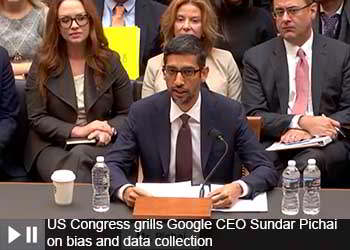 Google CEO Grilled by Congress on the Data and Privacy Policy