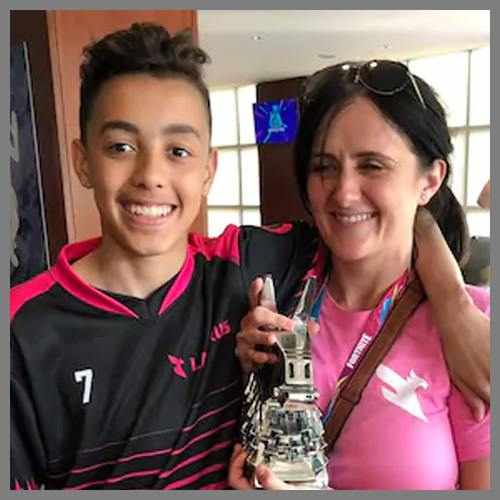 Jaden Ashman, 15, won £1m at Fortnite tournament