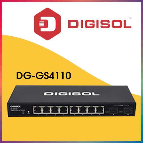 DIGISOL introduces 8 port managed switch - DG-GS4110