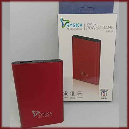 Syska brings in P0511J pocket fit power bank