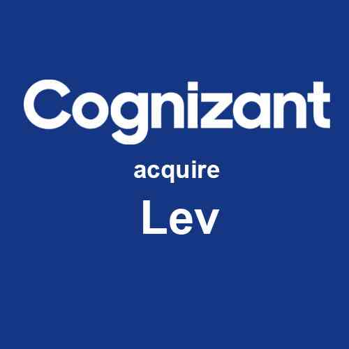 Cognizant to acquire Lev